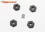 Traxxas Wheel Hubs Hex/Axle Pins for 1/16 (4) 7154