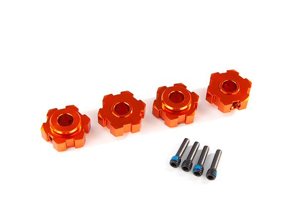 Traxxas Wheel Hubs Hex Alum. Orange (4) 8956T