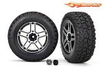 Traxxas Wheels (2) Assembled Glued 2.6 black satin chrome-plated Mercedes-Benz 8872