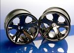 Traxxas Wheels All Star 2.8 Black Chrome Rustler Stampede 3772A