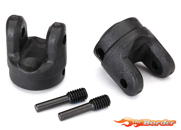 Traxxas Yokes, transmission (2)/ 4x15mm screw pins (2) 8658