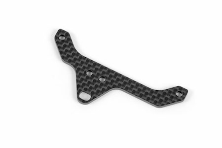 XRAY X10'15 Rear Pod Upper Plate - Graphite 2.5mm 373544 - Afbeelding 2