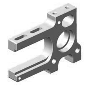 XRAY GTXE Alu Motor Mount 358785 - Afbeelding 2