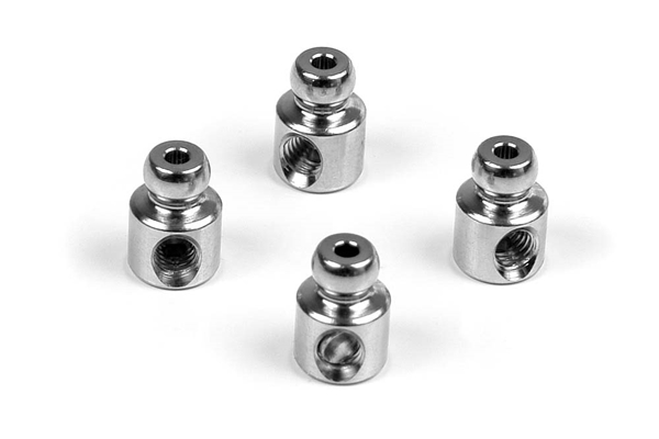 Xray M18T NICKEL COATED PIVOT BALL 4.2 MM TYPE E (4) 387543 - Afbeelding 2