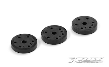 XRAY XB808 Composite Shock 6-Hole Piston Set (1.2, 1.3, 1.4Mm) 358039