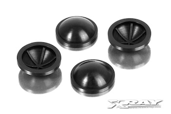 XRAY XB808 Shock Rubber Membrane Ribbed (4) 358083