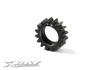 XRAY Xca Alu 7075 T6 Hard Coated Pinion Gear - 16T (1St) 348516