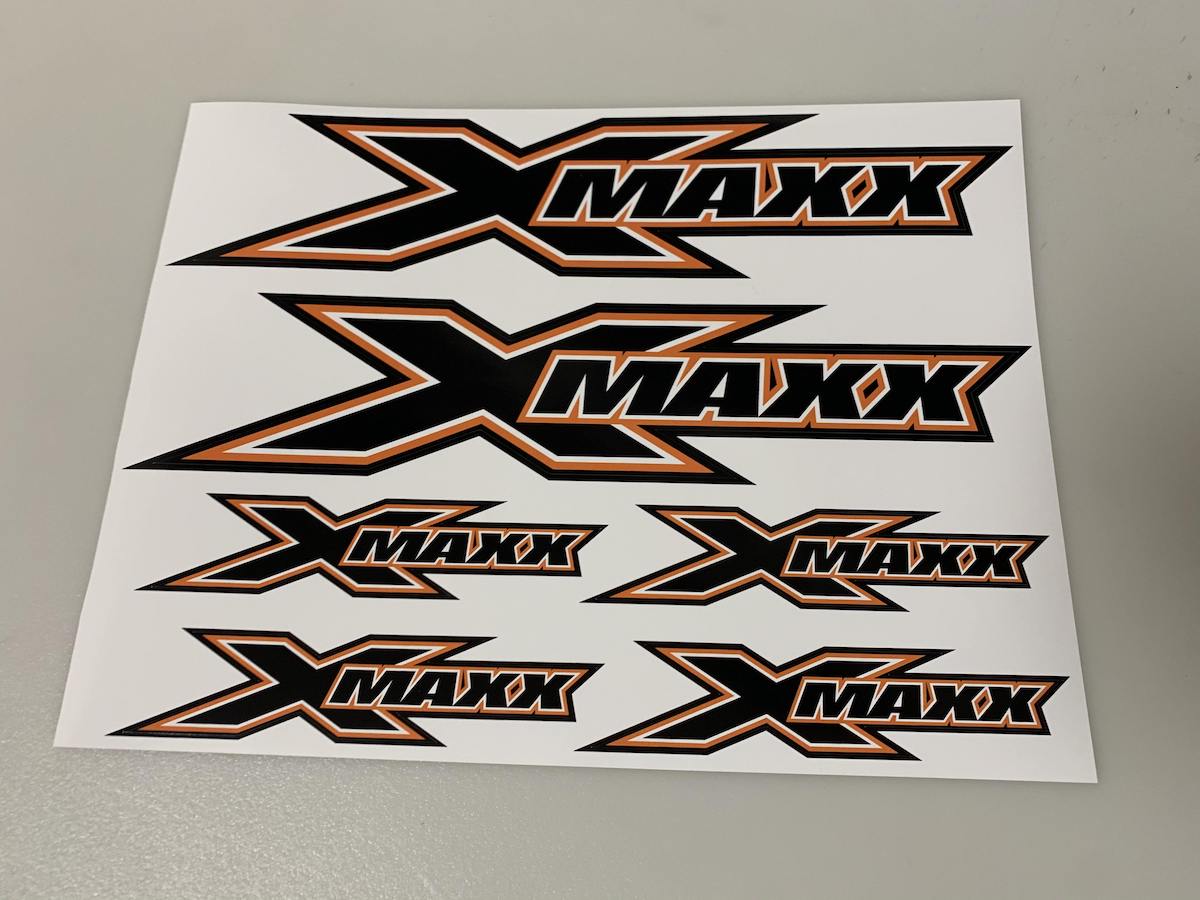 X-Maxx Logo Sticker - Oranje BRPD1032