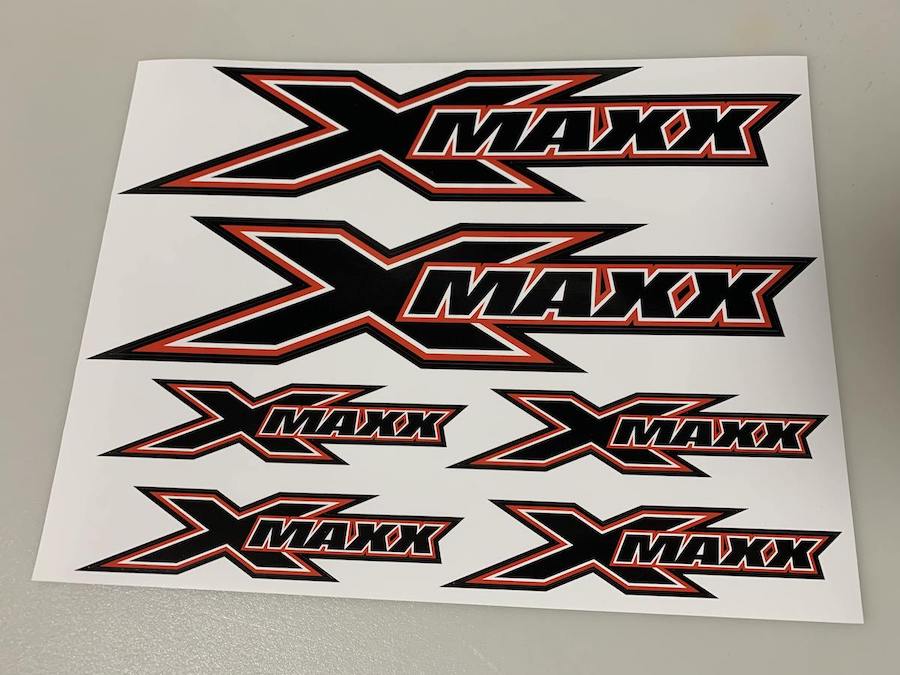X-Maxx Logo Sticker - Rood BRPD1033