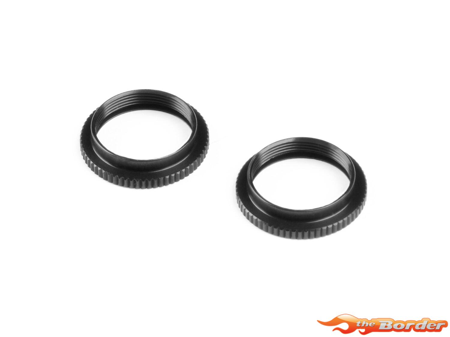 XRAY XLP Alum. Shock Adjustable Nut Black (2) 308045-K