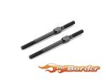 XRAY Alu Adjustable Turnbuckle 50mm M3 L/R - Swiss 7075 T6 (2) Black 372615-K