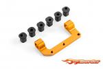 XRAY RX8 Alu Upper Arm Holder Left - Swiss 7075 T6 - Set 342042