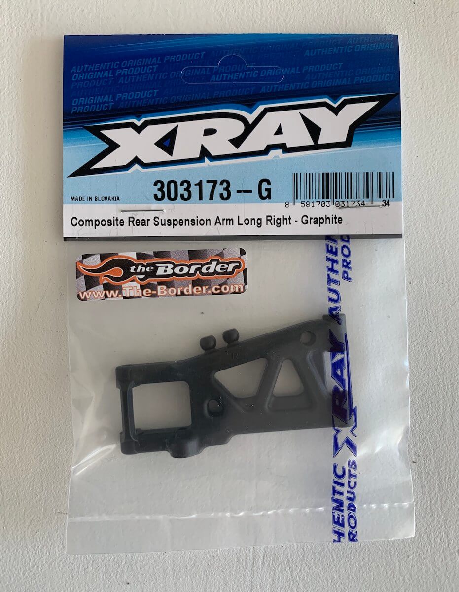 XRAY Rear Suspension Arm Long Right - Graphite 303173-G - Afbeelding 5