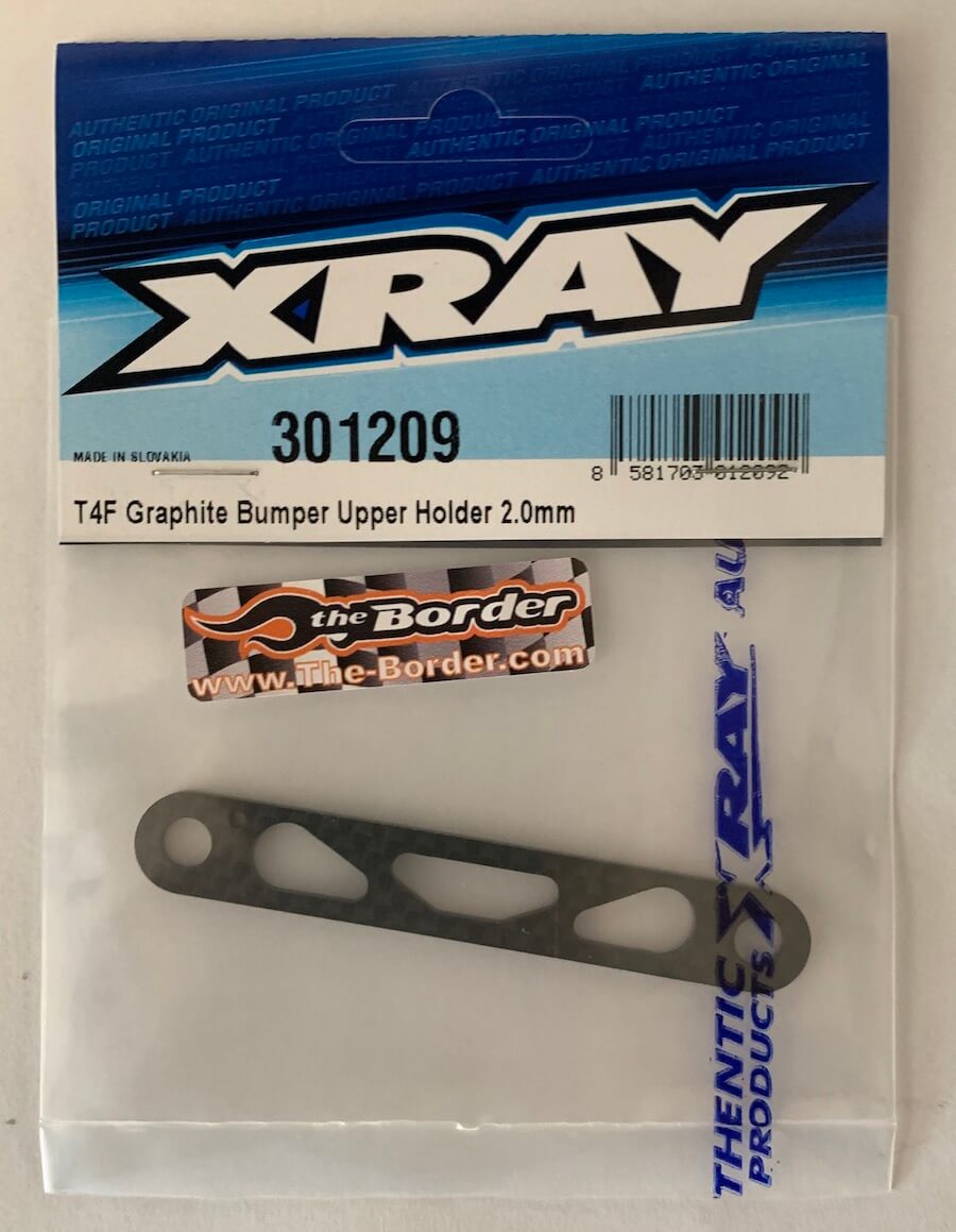 XRAY T4F Graphite Bumper Upper Holder 2.0mm 301209