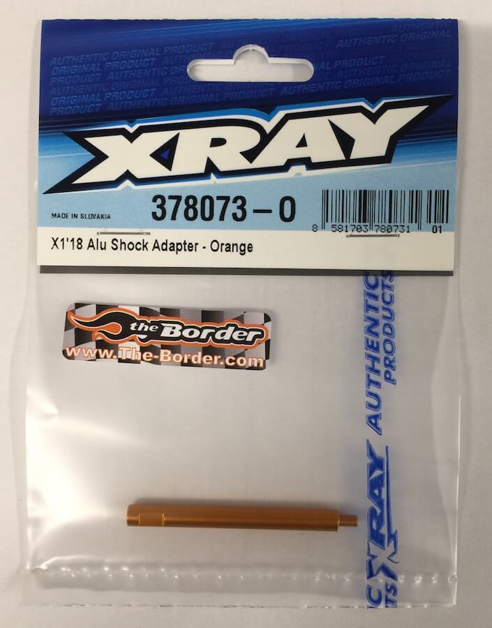 XRAY X1'18 Alu Shock Adapter - Orange 378073-O