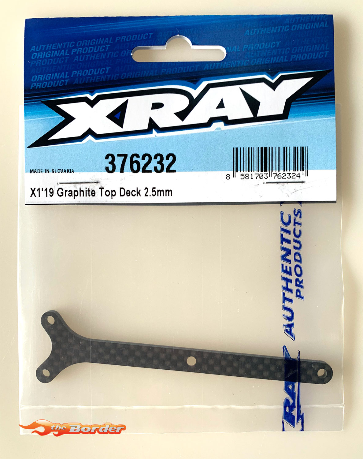 XRAY X1'19 Graphite Top Deck 2.5mm 376232