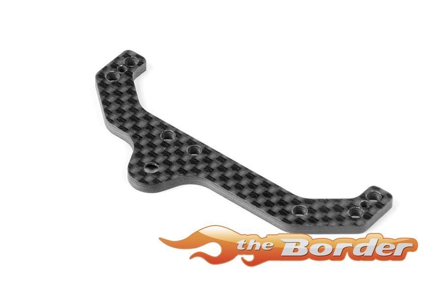 XRAY X1'21 Rear Pod Upper Plate - Graphite 2.5mm 373554 - Afbeelding 3