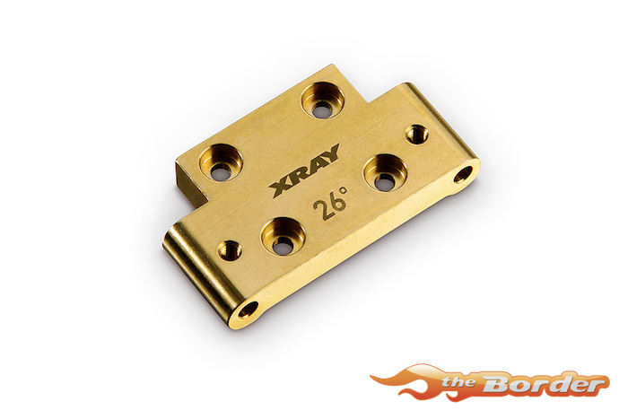XRAY XB2 Brass Lower Front Arm Mount 322312 - Afbeelding 4