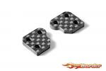 XRAY XB2 Graphite Extension for Steering Block (2) - 0 Slots 322292