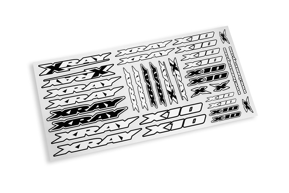 XRAY X10 STICKER FOR BODY - WHITE 397371 8581703973713