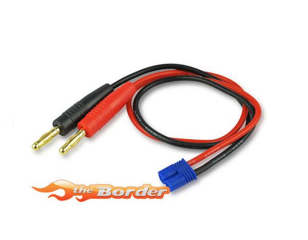 Yellow RC Charger Cable 4mm Banana Plug To ECT (Male) YEL6012