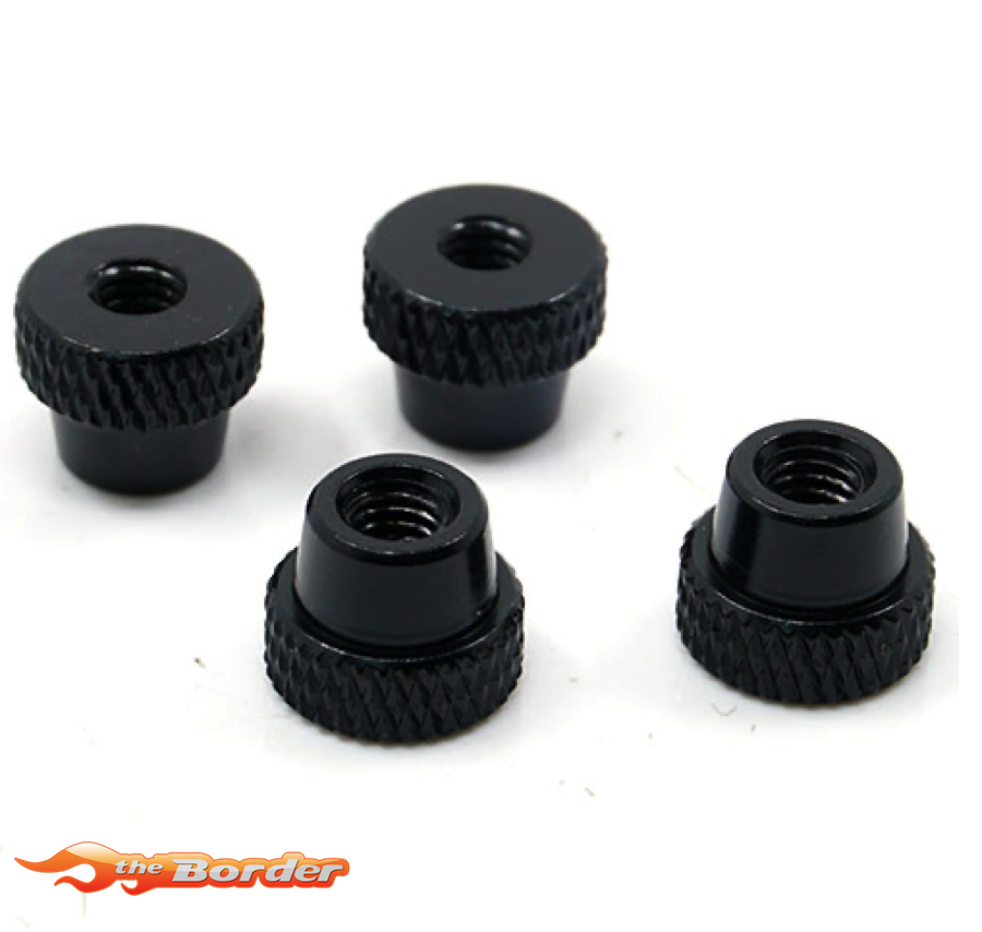 Yeah Racing Car Setup System Lock Nut Black YT-0182BK