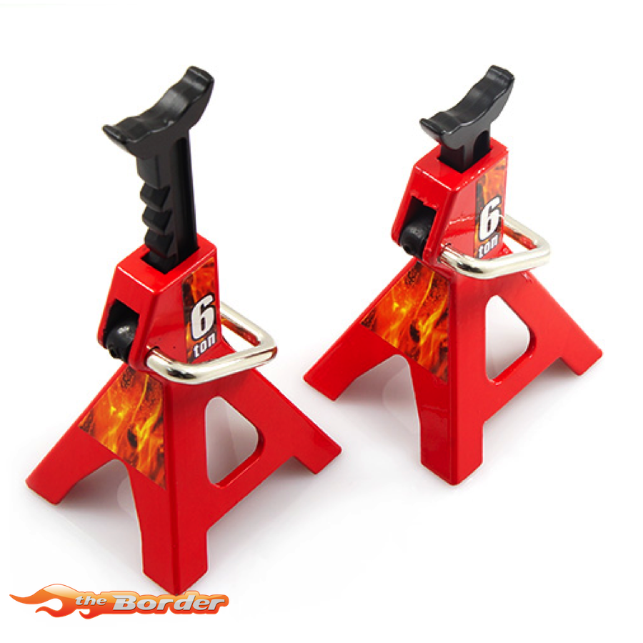 Yeah Racing 1/10 RC Rock Crawler Accessory Height adjustable 6 Ton Jack 2pcs YA-0374RD