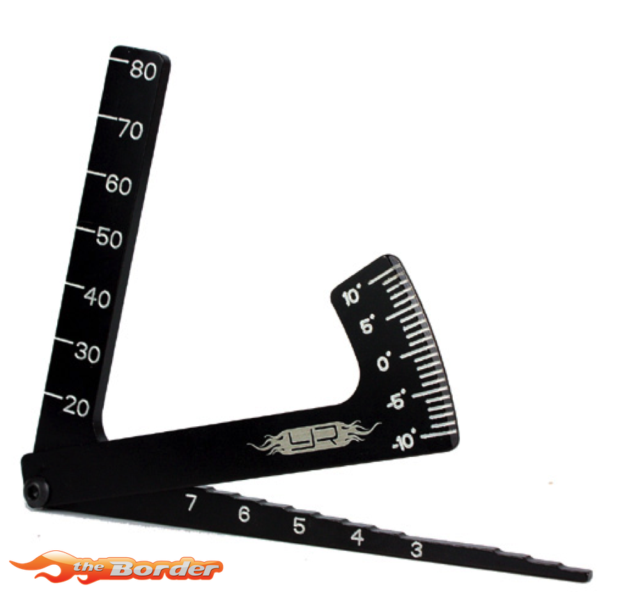 Yeah Racing 3 in 1 Camber Gauge (BK) for all 1/8 & 1/10 0056bk