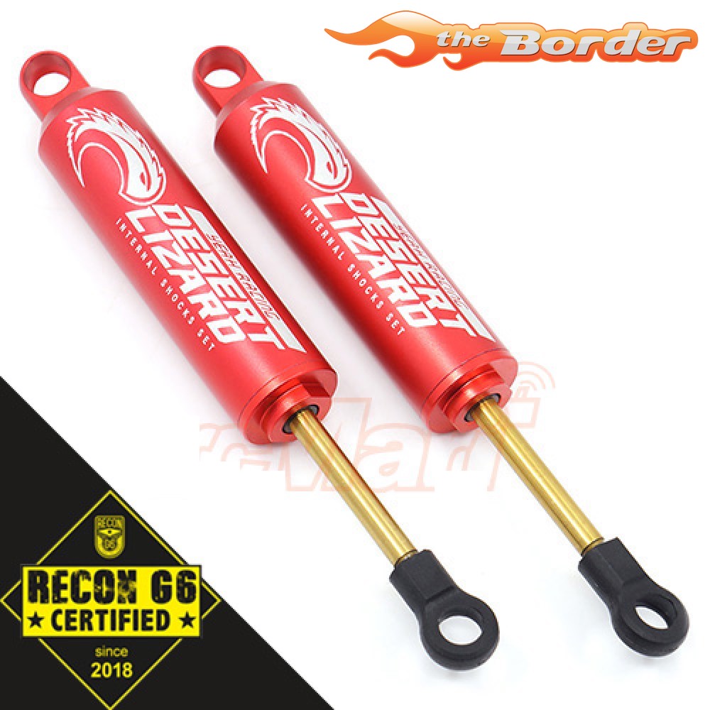Yeah Racing 90mm Desert Lizard Internal Spring Damper G6 Certified - Red DDL-090RD