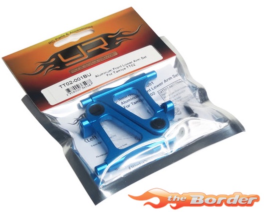 Yeah Racing Alu Front Lower Arm Set for TT-02 TT02-001BU
