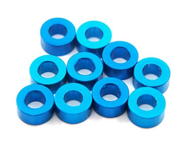 Yeah Racing Alu M3 Flat Washer Shim 3.0mm 10pcs Blue YA-0397LB