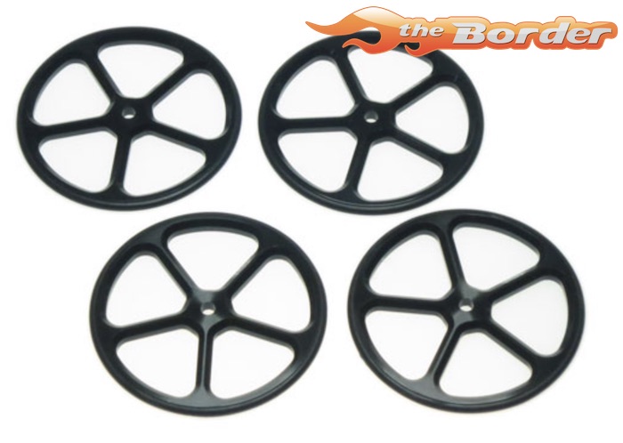 Yeah Racing Aluminium Setup Wheels for 1/10 Touring Car Black YT-0069KB