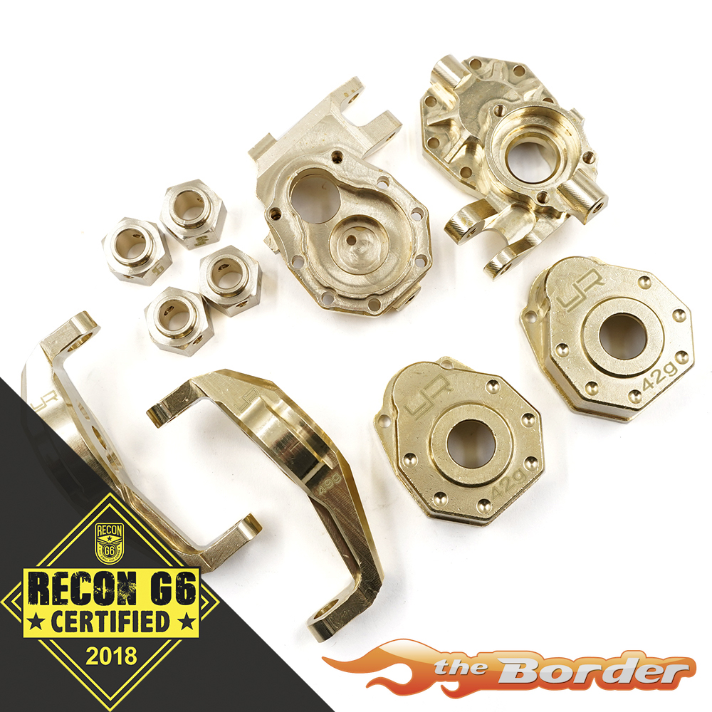 Yeah Racing Brass Upgrade Parts Set V2 for Traxxas TRX-4 (Complete) TRX4-S01