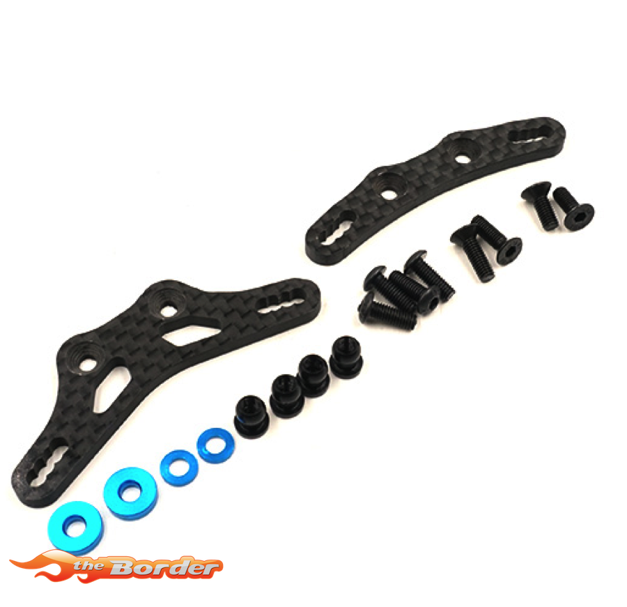 Yeah Racing Carbon Damper Stay Set For Tamiya M07 TRF Short Dampers TAMC-060