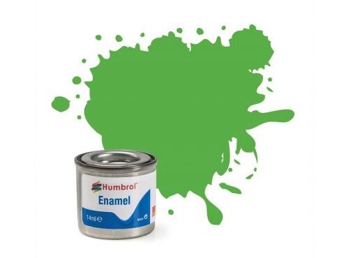 Humbrol Bright Green Matt 14ml Enamel Paint 0037