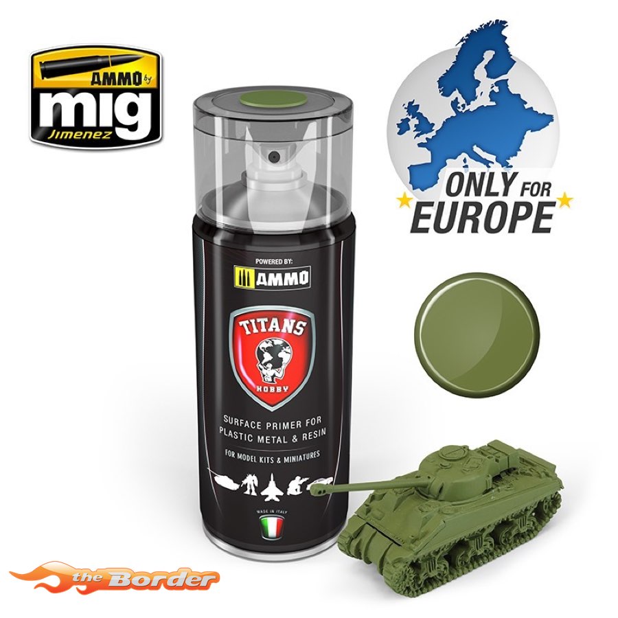 MIG Ammo Military Green Matt Primer 400ML MIG-TTH108