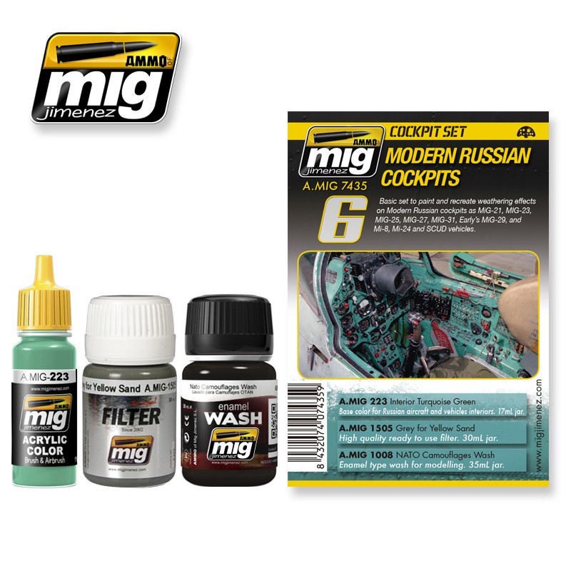 MIG Ammo Modern Russian Cockpits Set MIG7435 - Afbeelding 5