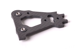 Schumacher C/F Rear Wishbone 3.0deg RH Mi5 1pc U4359 - Afbeelding 2