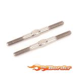 Schumacher Titanium Turnbuckle - 39mm - Silver (2) U7316