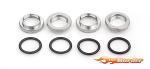 XRAY Shock Adj. Nut Alu + O-ring - Silver 308040