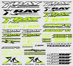 XRAY Decals For Body Neon Yellow X397315