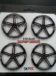 SkyRC 1/10 Set Up Wheel Alum. Black 600069-06