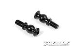 XRAY BALL STUD 6.8MM WITH BACKSTOP L=6MM - M4 (2)  X352655