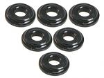 3Racing Shock Tower Shim M8 x 2mm (6pcs) - BLACK 3RAC-WFS820/BL