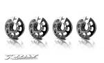 XRAY Alu Shock Spring Retaining Collar (4) 308031