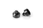 XRAY XB8 Alu Shock Cap Nut - Swiss 7075 T6 - Black Coated (2) 358053