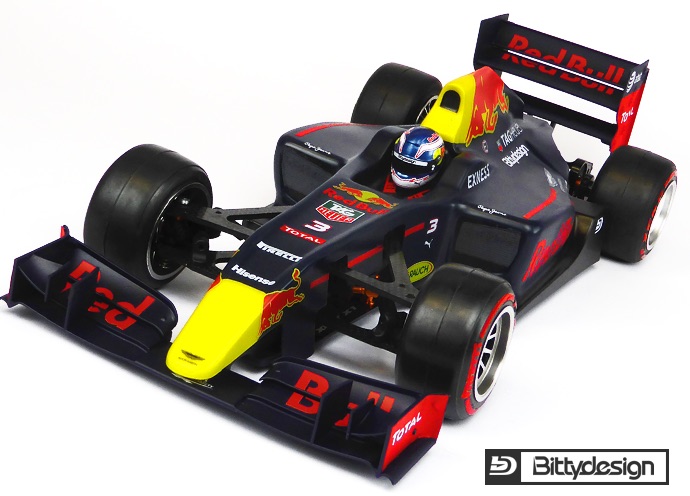 Bittydesign F1 Body 'Type-6R' 1/10 Clear Body BDF1-T6R