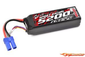 Corally Power Racing 60C 5200mAh 3S 11.1V EC-5 Semi-Soft Case C-49231-EC5
