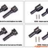 Traxxas Driveshaft Center Assembled - Hardened Steel (Steel Constant Velocity) (1 Front & 1 Rear) 9655X - Afbeelding 6