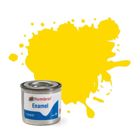 Humbrol #69 Yellow Gloss 14ml Enamel Paint 0761